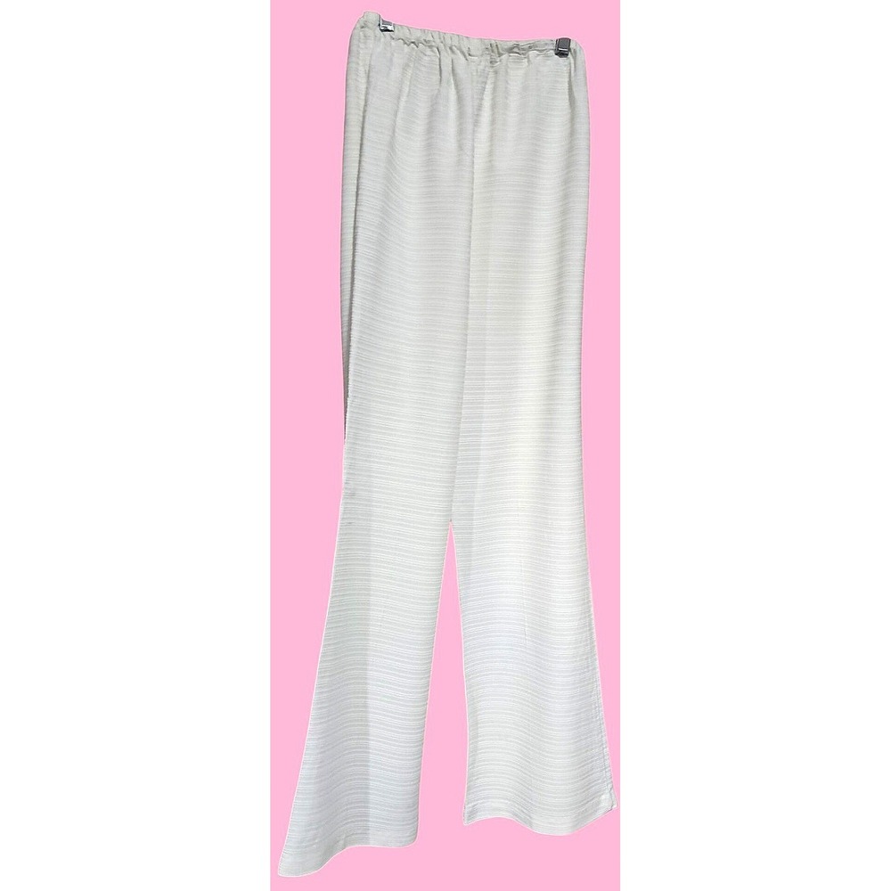Retro Vintage 70s Geometric Star Tunic Pant Set Womens Small Navy White Mod - Picture 8 of 13